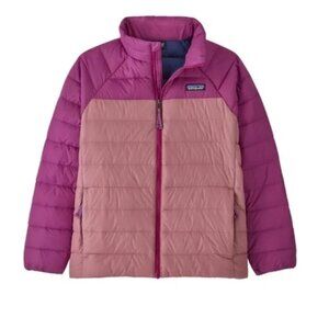 PATAGONIA Kids Down Sweater Jacket Girls M 10 Pink Nano Puff Puffer Youth